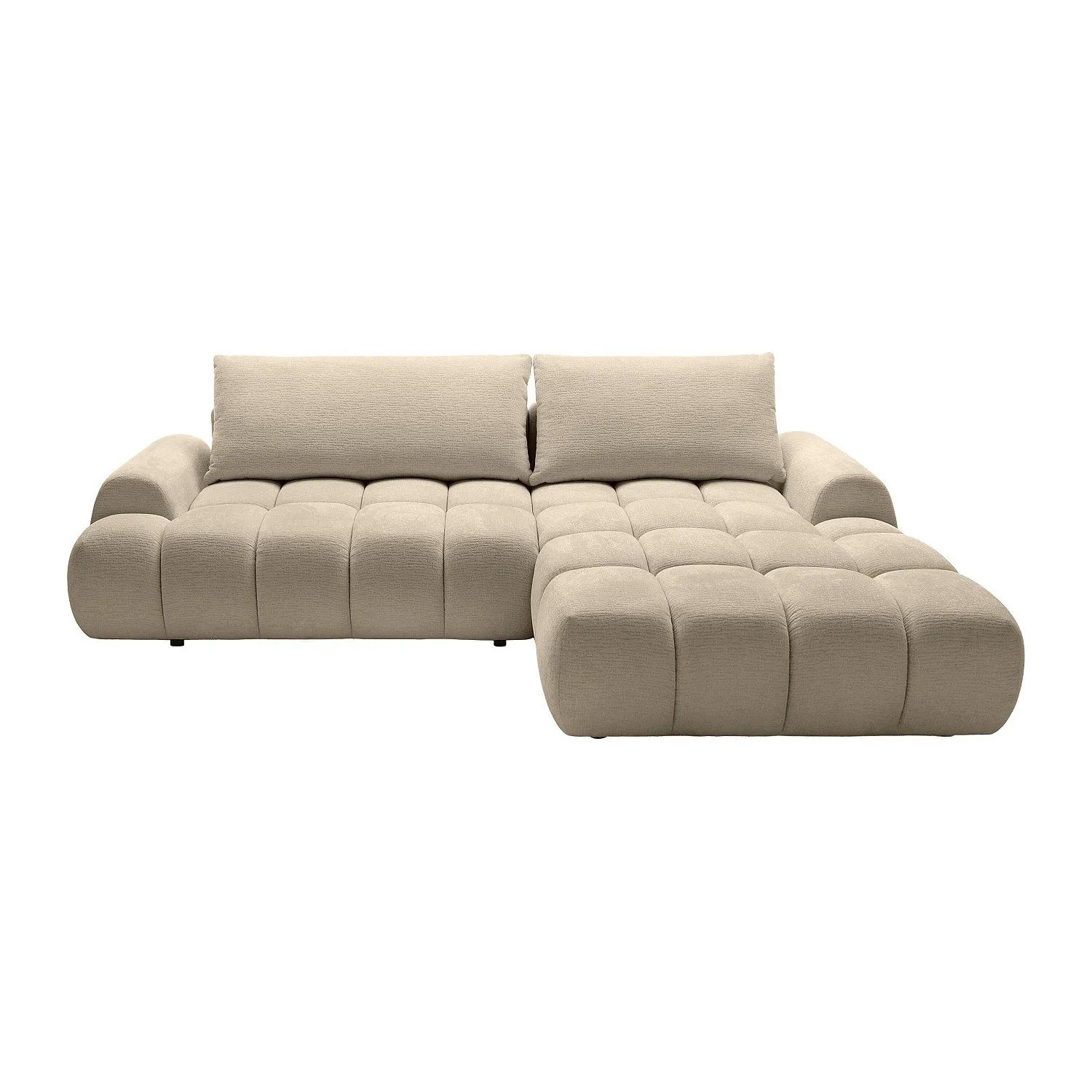 Vente-unique Schlafsofa Farneta Taupe 280 cm