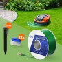 ECD Germany 100m Begrenzungskabel-Set für Mähroboter mit Haken und Verbinder.