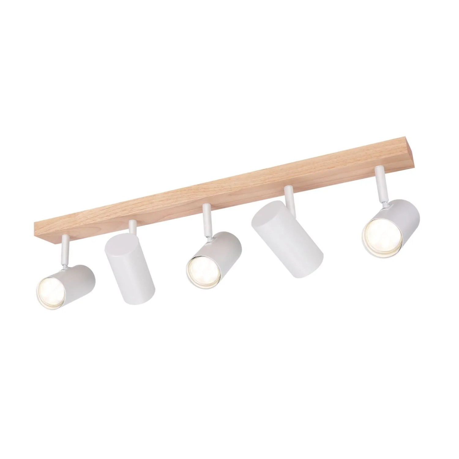 NETTLIFE Deckenstrahler aus Holz L63cm Weiß