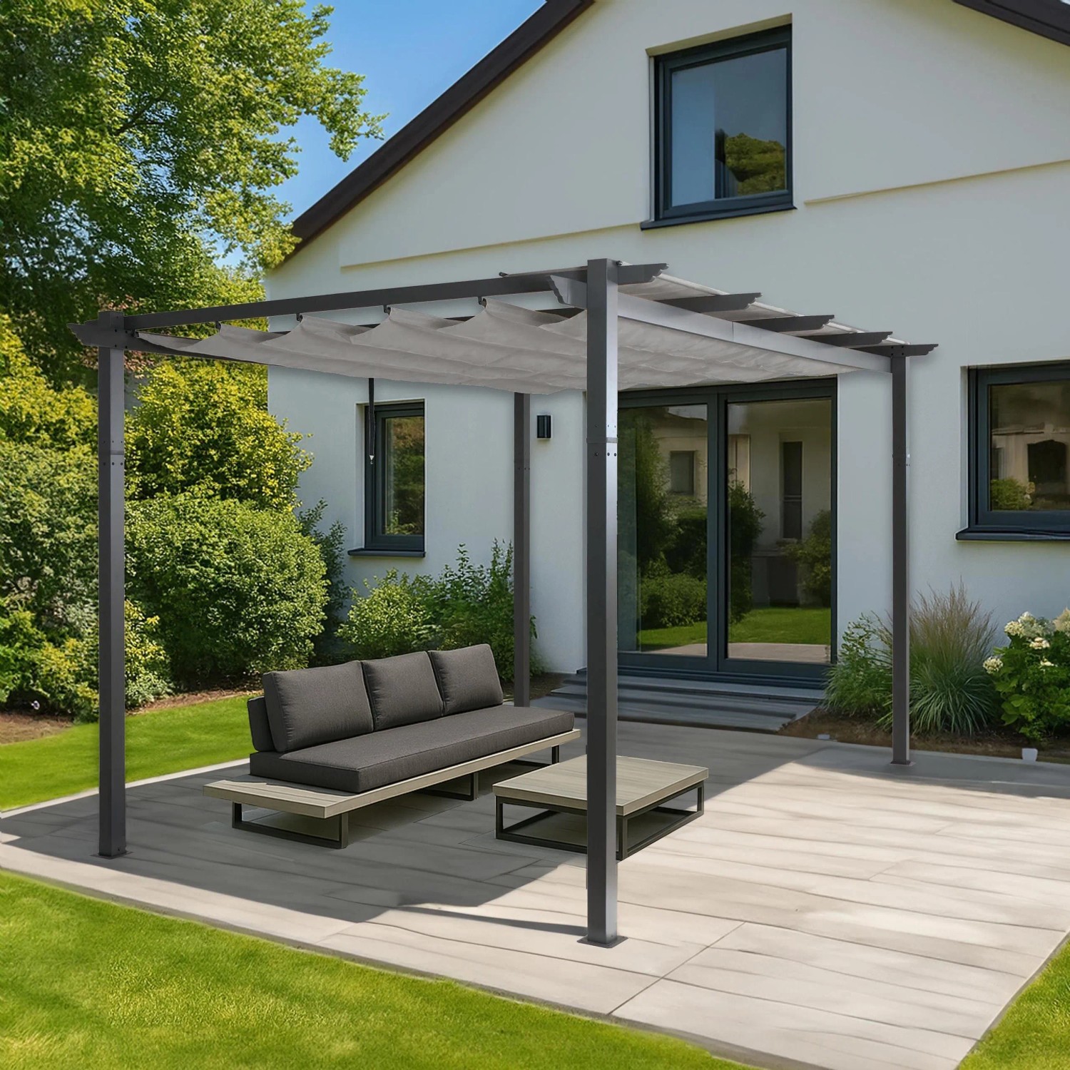MCW Pergola N93 Grau 3x4m