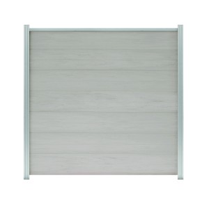 GartenLand WPC Zaun Set XL Ameland, sand-multicolor, ca. 180x180 cm, ohne Pfosten.