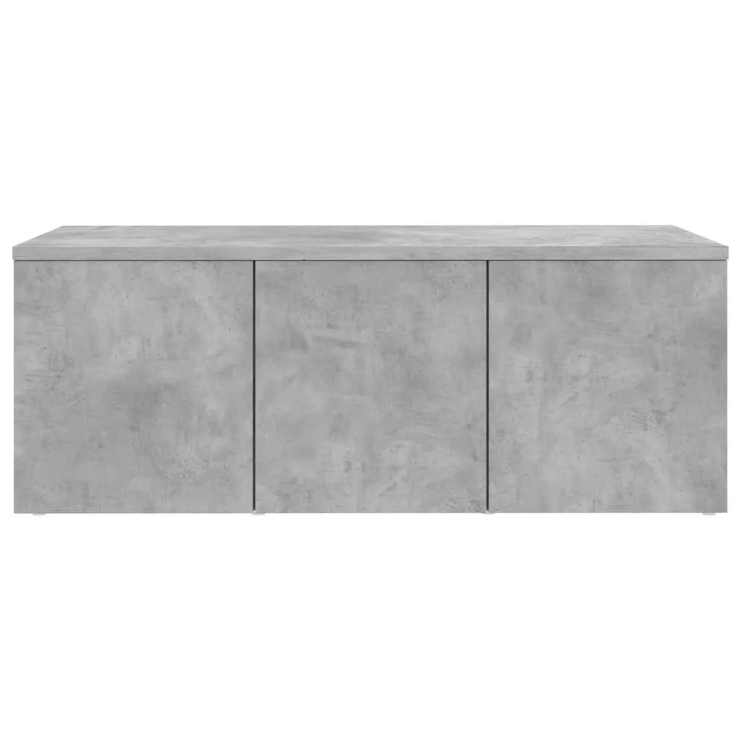VidaXL TV-Schrank, Betongrau, 80x34x30 cm, Holzwerkstoff mit 3 Schubladen.
