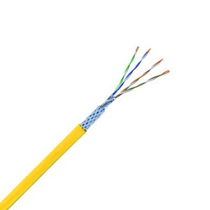 Voka Netzwerkkabel CAT8 Simplex 50 m Gelb