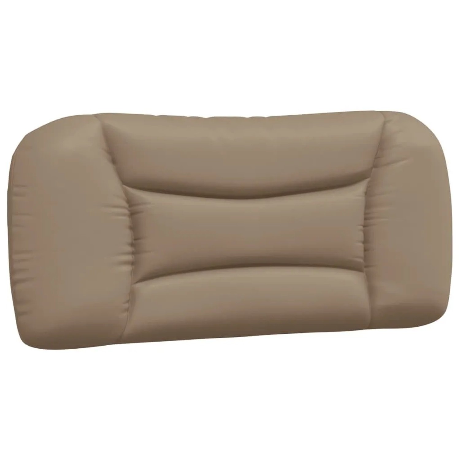 vidaXL Kopfteil-Kissen Hvar Cappuccino-Braun 90 cm Kunstleder 374548