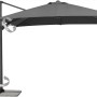Anthrazitfarbener Schneider Ampelschirm 300x300 cm mit Dreh- und Neigefunktion.