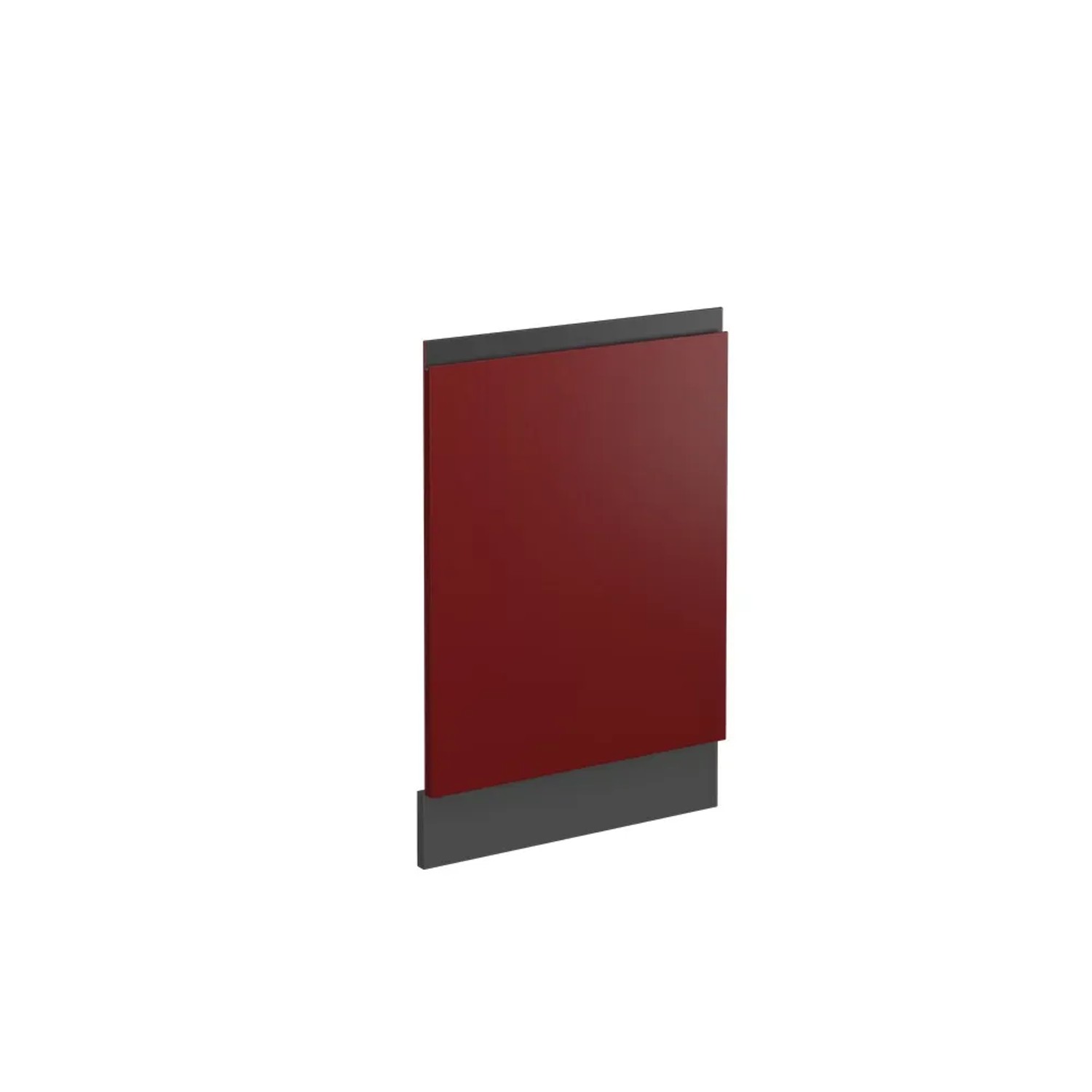 Vicco Frontblende R-Line Rot/Anthrazit 45 cm J-Shape ohne Arbeitsplatte
