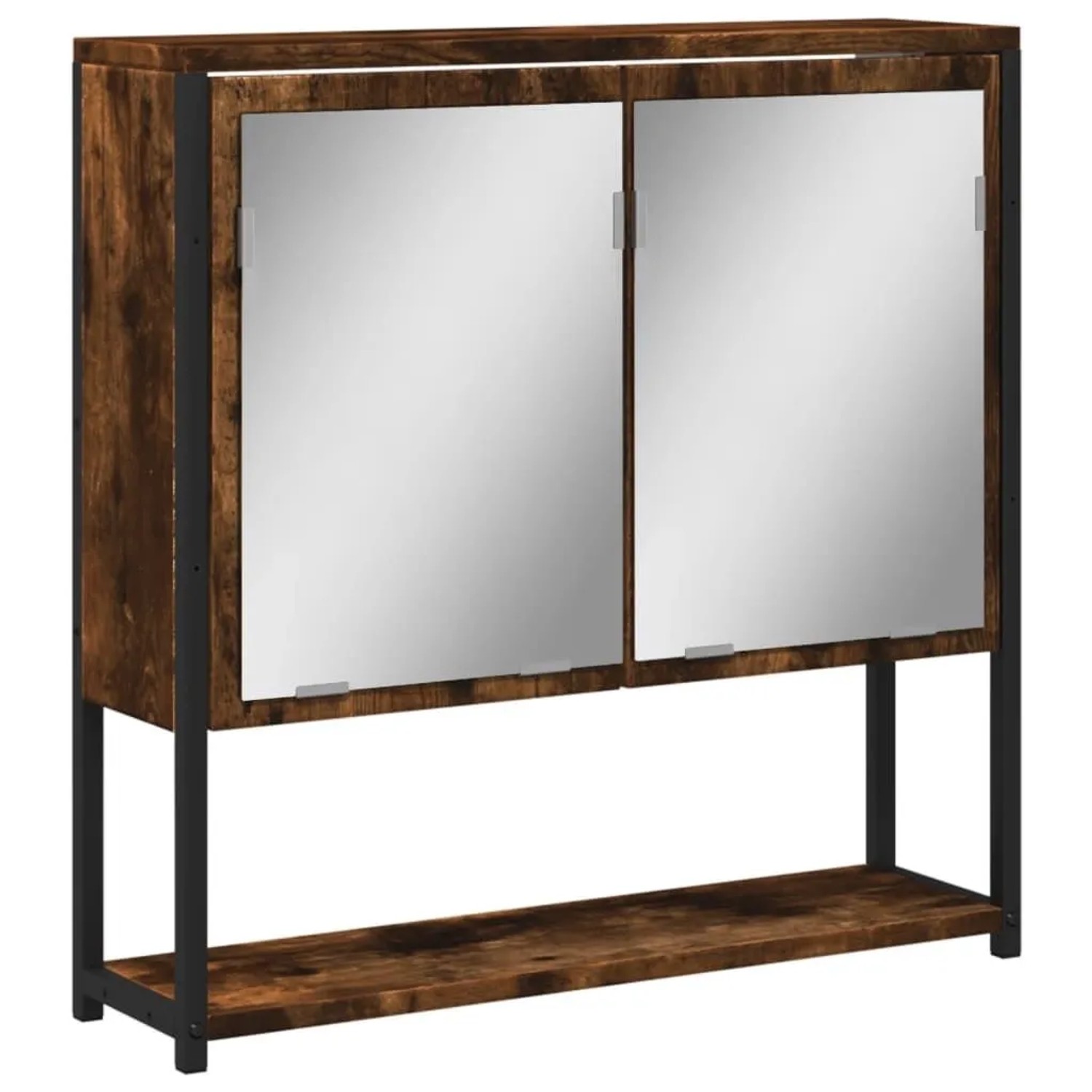 vidaXL Bad-Spiegelschrank Räuchereiche 60x16x60 cm Holzwerkstoff 842423 günstig online kaufen