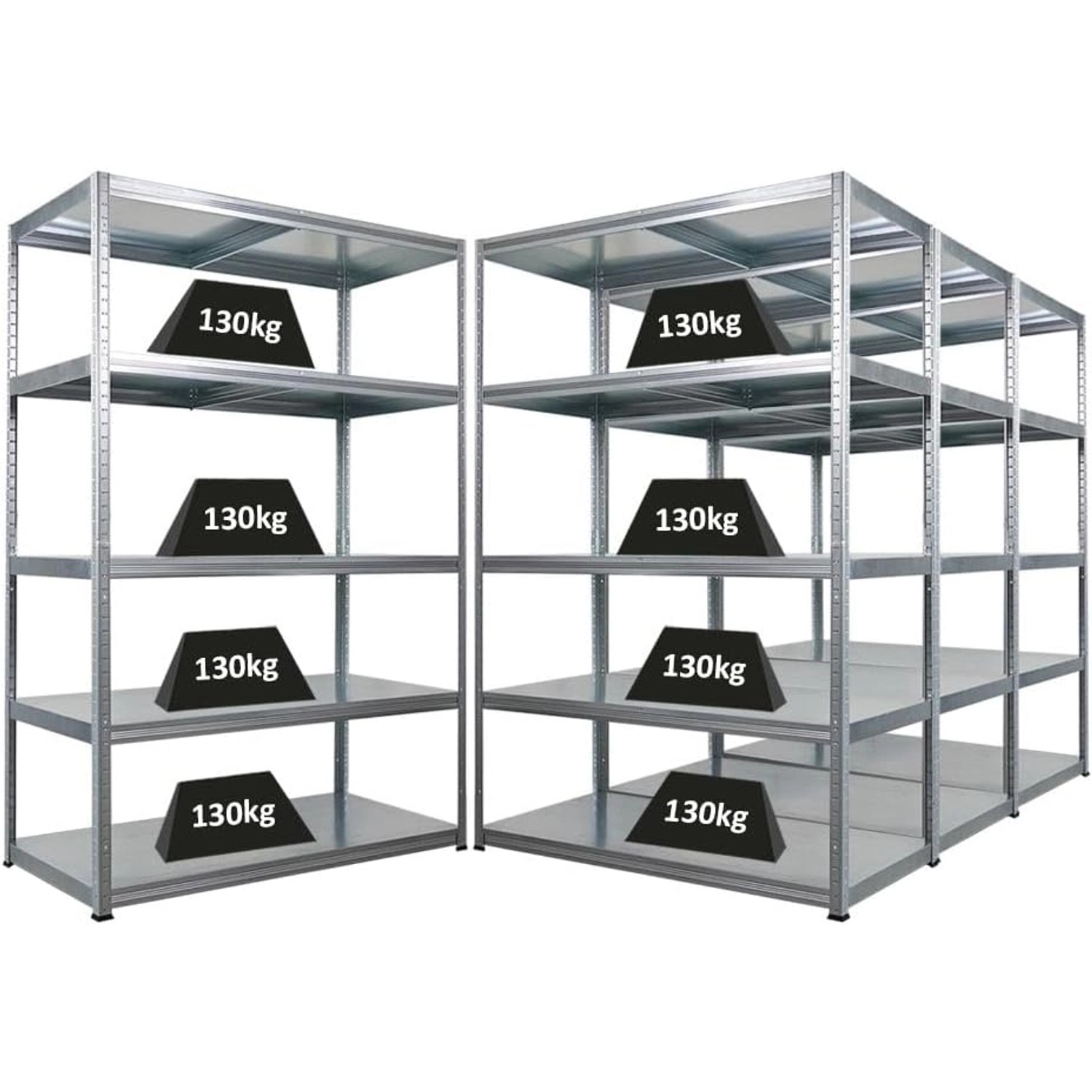 PROREGAL Mega Deal 4x Schwerlastregal Steel Eagle HxBxT 180x120x60cm Fachla günstig online kaufen