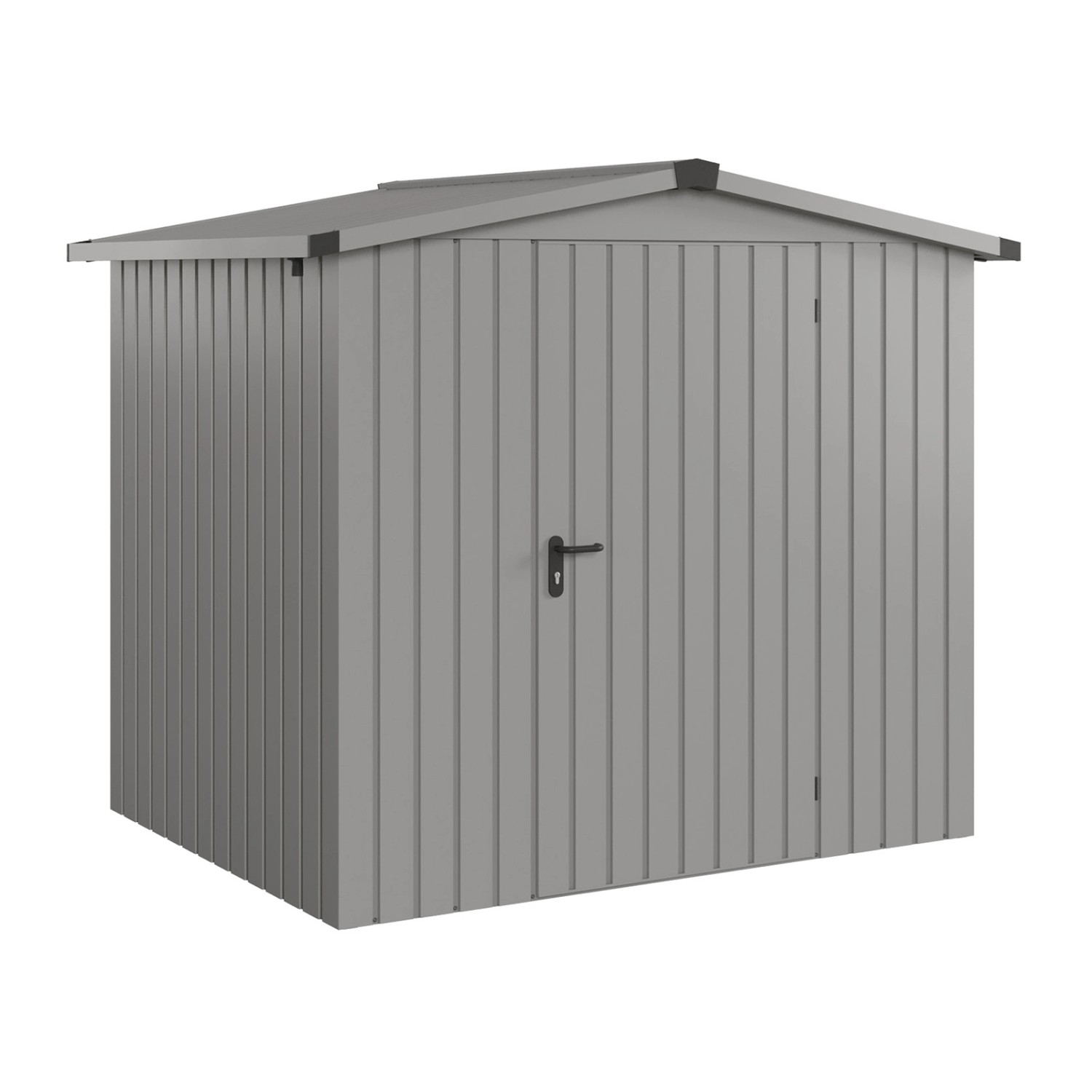 Hörmann EcoStar Gerätehaus Euroline Satteldach 1-flg 237 x 181 cm Graualumi günstig online kaufen