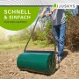 Juskys Rasenwalze Fritz, befüllbare Gartenwalze aus Metall, 48L Füllvolumen.