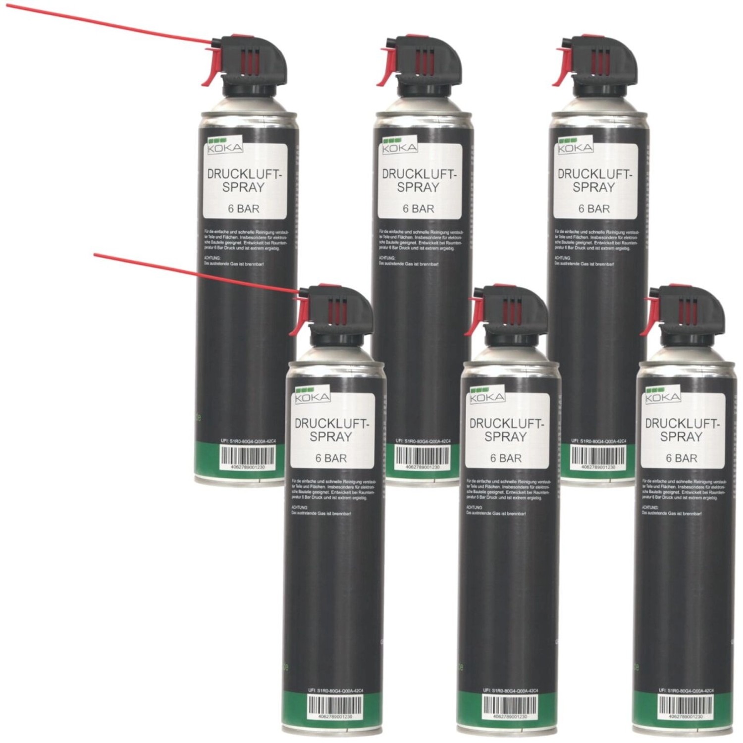 KOKA 6x Druckluftspray 6 Bar günstig online kaufen