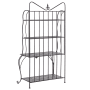 Beliani Badezimmerregal PAVONA Schwarz 50x94x170_5