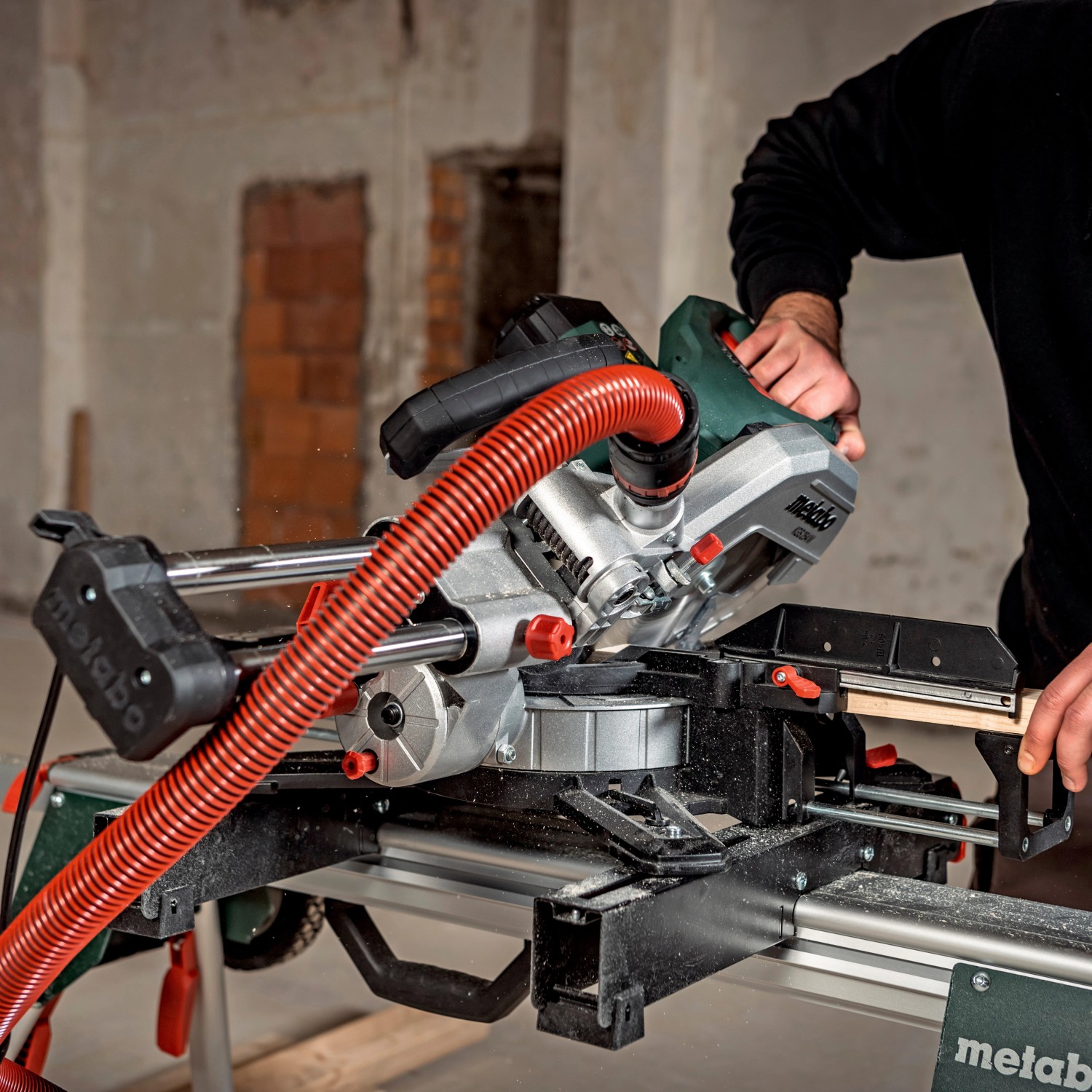 Metabo Kappsäge KGS 254 M + KSU 251 - Präzisions Kappsäge Mit LED Schnittlinie