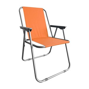 Oranger Mojawo Campingstuhl: Klappbarer Outdoorstuhl mit Metallgestell für Camping & Freizeit.