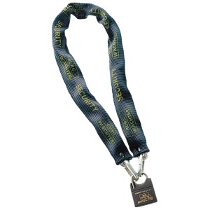 Burg Wächter Fahrradschloss SKM 6/60: Kette mit Zahlenschloss, schwarz-silber.