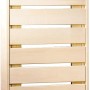 Karibu Saunabank aus hellem Espenholz, 181x55x9 cm, für Sauna & Wellness.