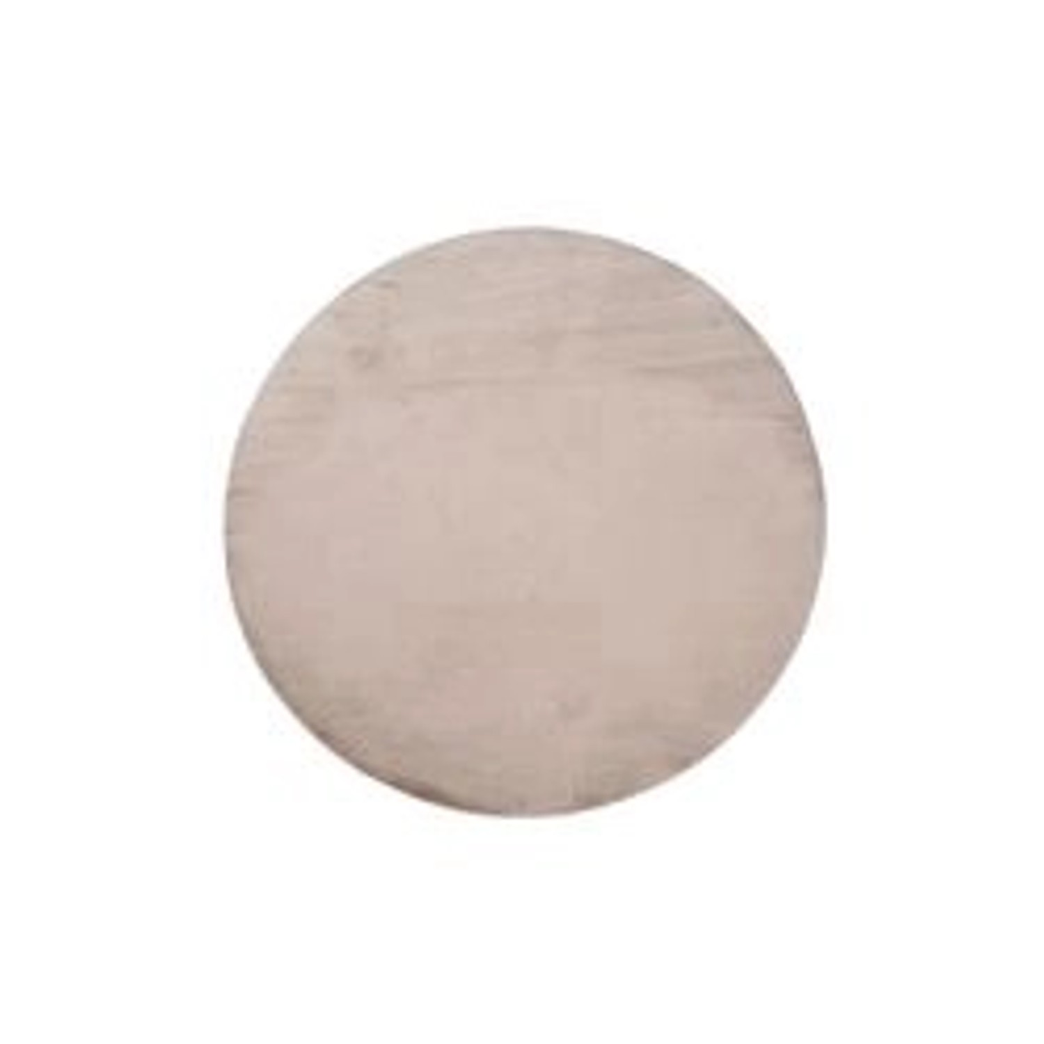 payé Teppich Uni Hochflor Samtweich Rund 160x160 cm Taupe günstig online kaufen