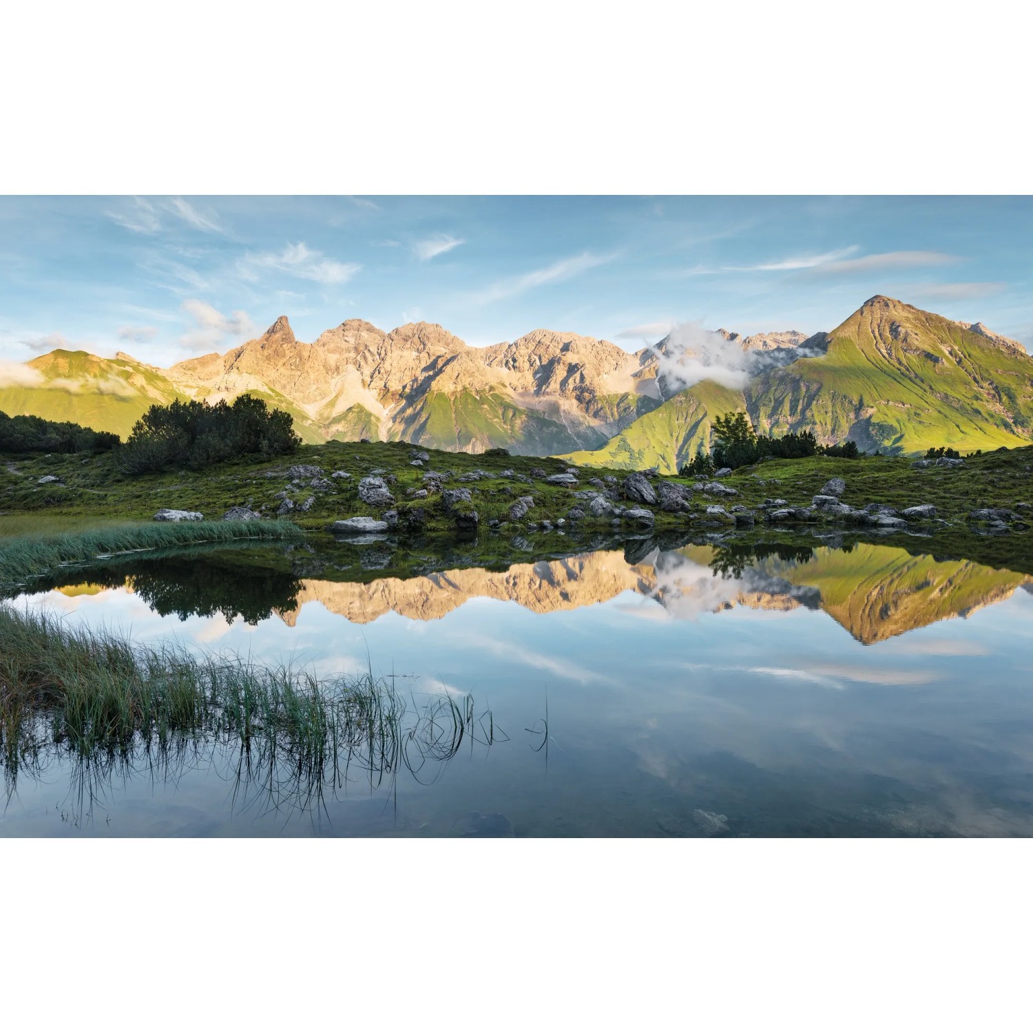 Vlies Fototapete Allgäu Spiegel