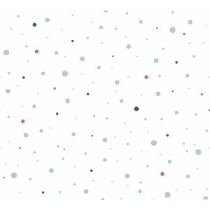 Vliestapete mit bunten Punkten für Kinderzimmer, Weiß/Bunt, FSC®