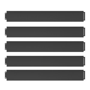 Anthrazitfarbene OK-Living Rasenkanten, 5 Meter, zur Beetbegrenzung im Garten.