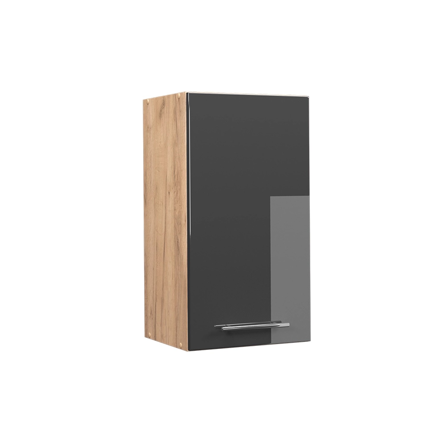 Thumbnail - Vicco Hängeschrank Fame-Line Anthrazit Hochglanz/Goldkraft Eiche 40 cm