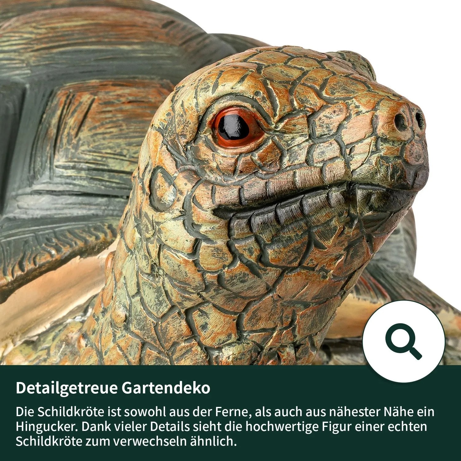 VERDOBA Gartendeko Safari Gartenfigur Schildkröte_5