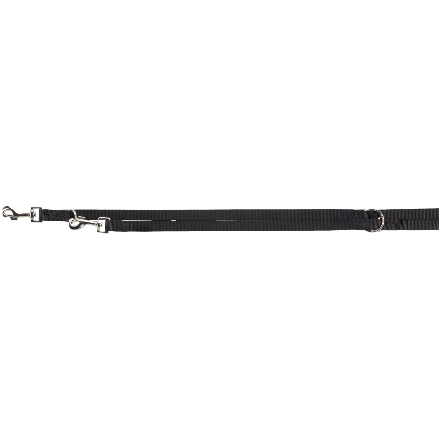 Trixie Master V-Leine – Echtleder, 2 M Länge, 18 Mm Breite – Schwarz, Für Hunde