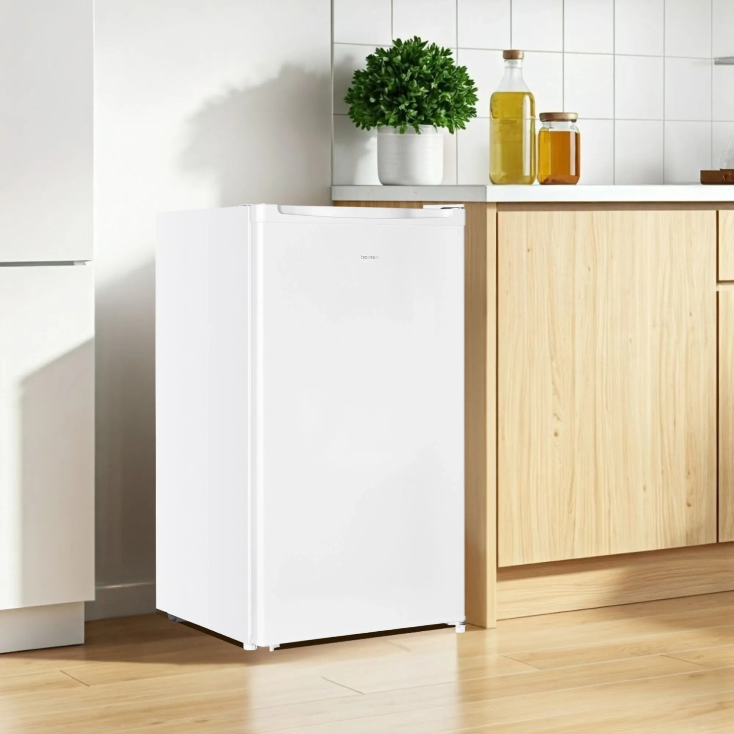 homeX Gefrierschrank klein 60 L 4-Sterne Freistehend Weiß Kompakt kaufen bei OBI