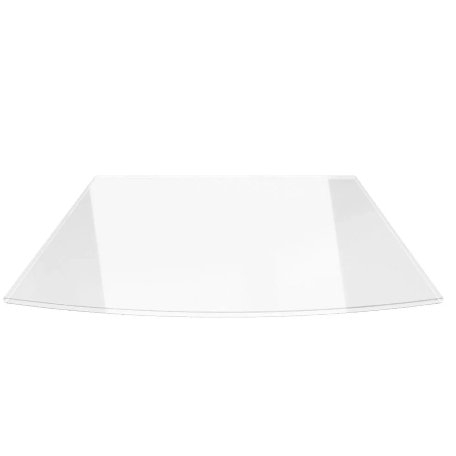 ECOfoxx Funkenschutzplatte Glasbodenplatte Segmentbogen 120x140cm
