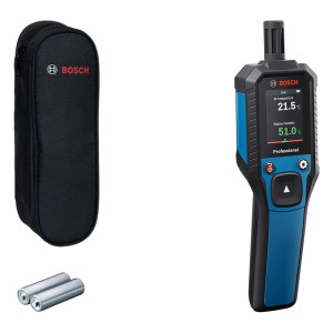Bosch Professional GDH 1-17 Thermo-Hygrometer mit Tasche und Batterien.