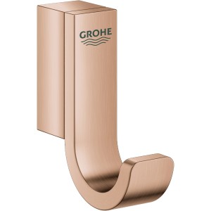 Grohe Bademantelhaken Selection, Warm Sunset gebürstet, aus Metall. Wandmontage.