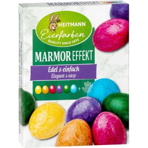 Brauns-Heitmann Eierfarben Marmor Effekt, 6 Farben für marmorierte Ostereier.