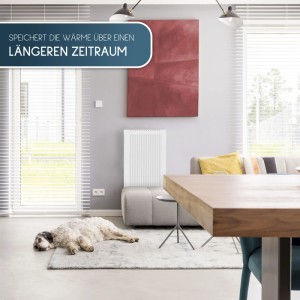 anapont Elektrischer Premium Heizkörper 1950 Watt W-LanSteuerung Elektroheizkörper Mit Speicherstein Schamotte - Energiesparend - Made In Germany