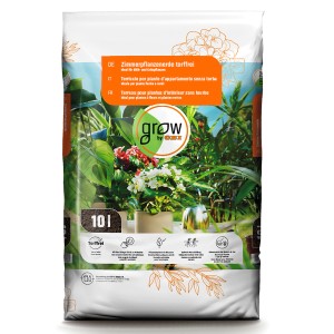Sack GROW by OBI Zimmerpflanzenerde torffrei, 10 l für Zimmerpflanzen.