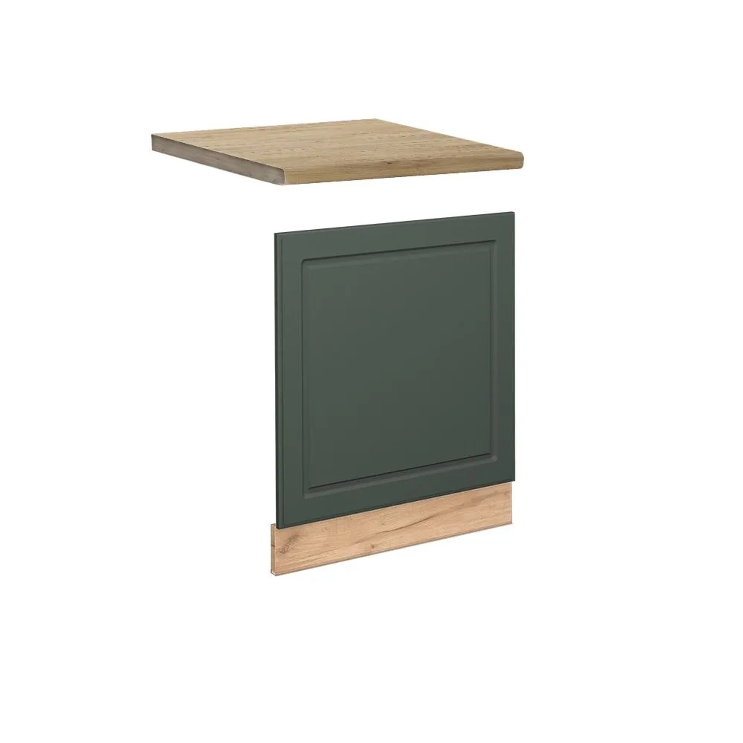 Vicco Frontblende Fame-Line Grün-Gold Landhaus Goldkraft Eiche 60 cm AP Eiche
