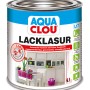 Dunkelnussbraune Aqua Clou Lacklasur im 375 ml Gebinde für Holz, z.B. Möbel.