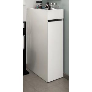 Inn.Furn Badkommode Weiß 29 cm mit Apothekerauszug Flexy