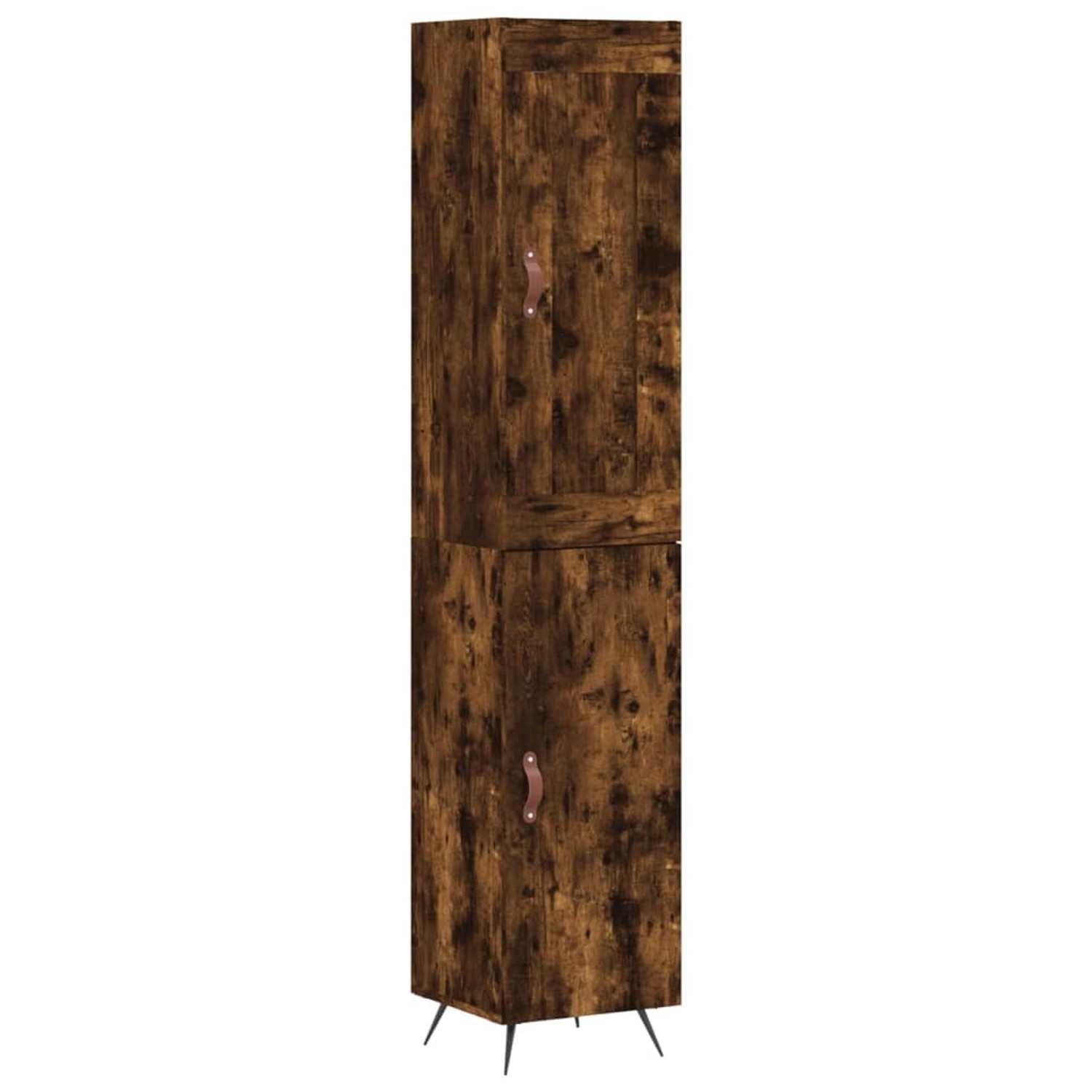 vidaXL Highboard Räuchereiche 34,5x34x180 cm Holzwerkstoff 3200110 günstig online kaufen
