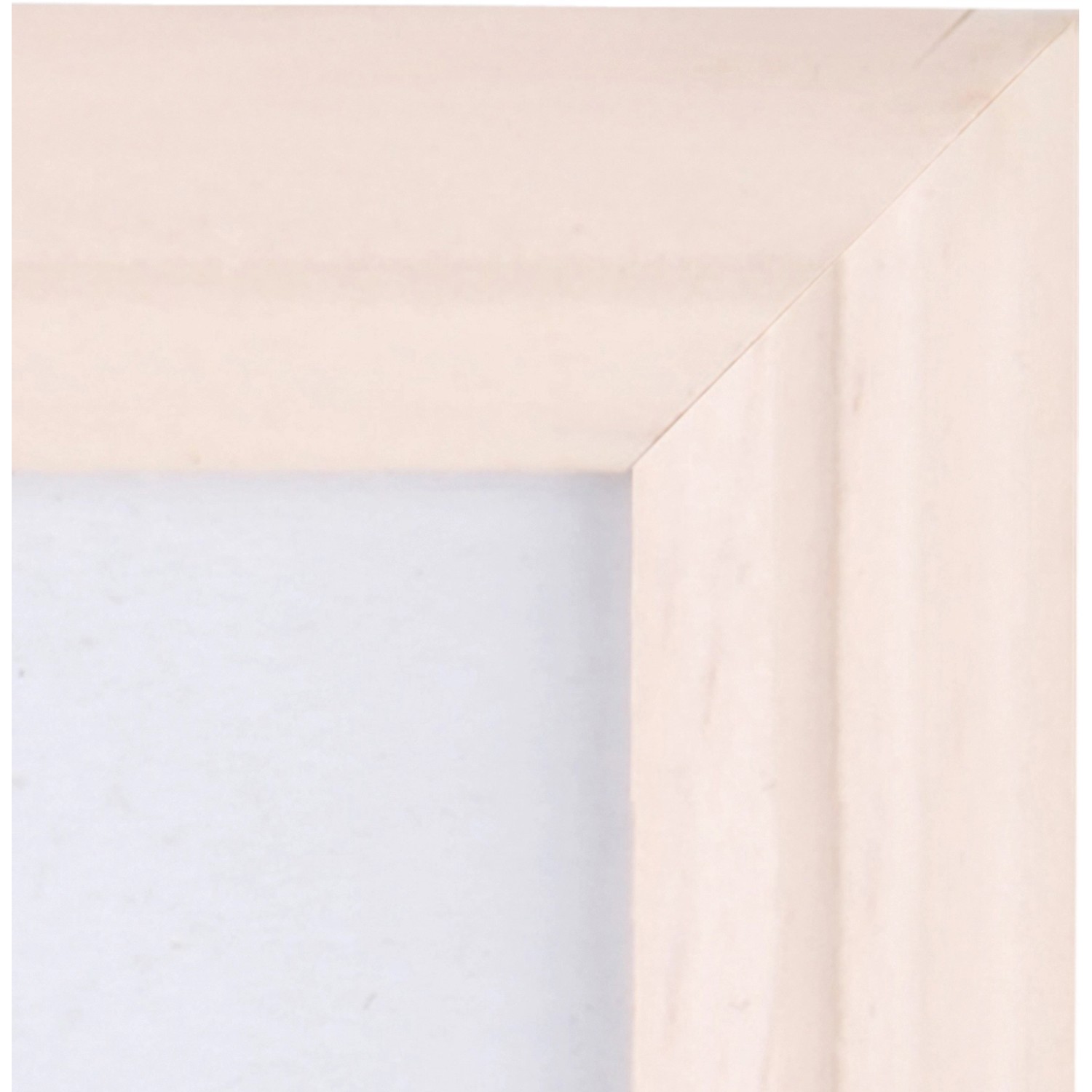 Holzbilderrahmen, weiß, gerillt, 13x18 cm. Dekorativer Fotorahmen für Bilder.