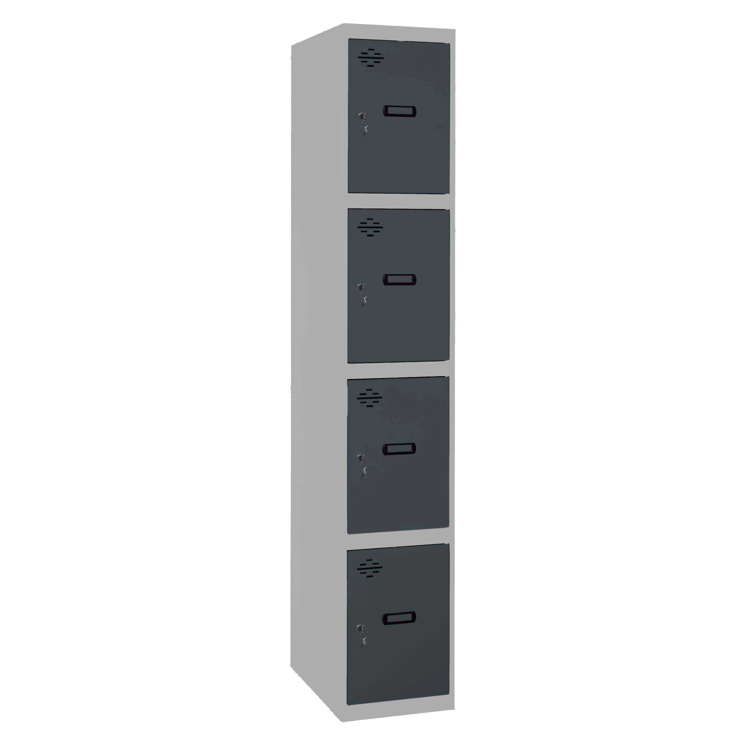 PROREGAL Spind AMEGO HxBxT 180 x 40 x 50 cm 4 Abteile Grundmodul Grau-Anthr günstig online kaufen