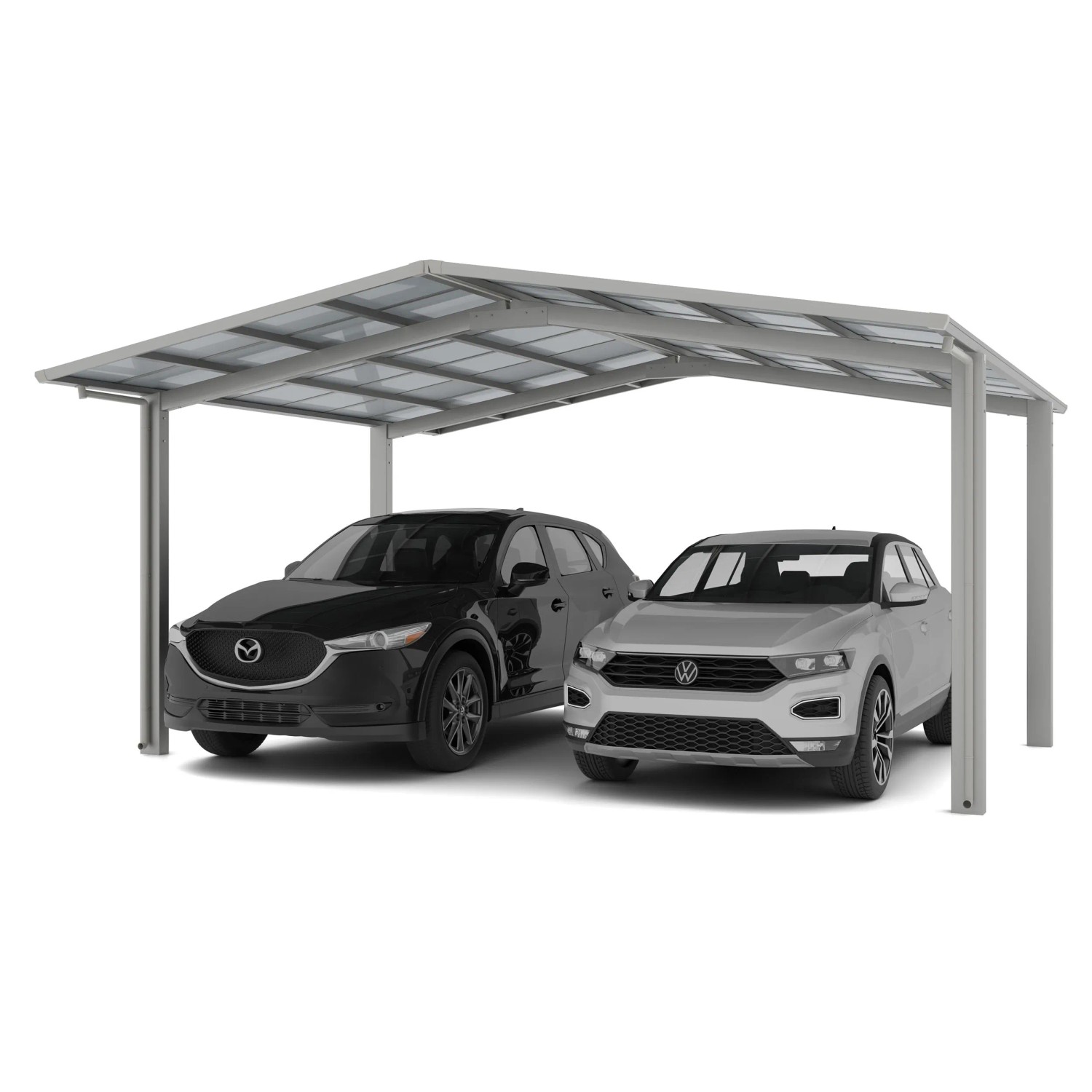 Ximax Carport Linea-80 M-Ausführung Edelstahl-Look günstig online kaufen