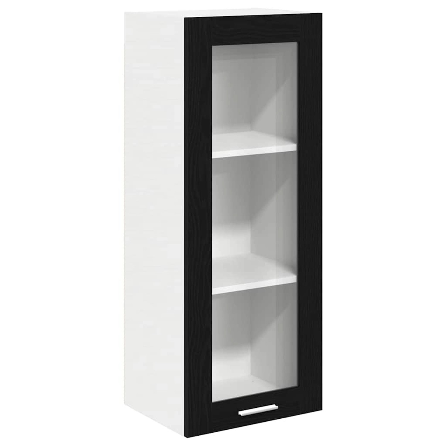 vidaXL Hängeschrank mit Tür Riga Schwarz Eichen-Optik 40 x 31 x 100 cm 8843 günstig online kaufen