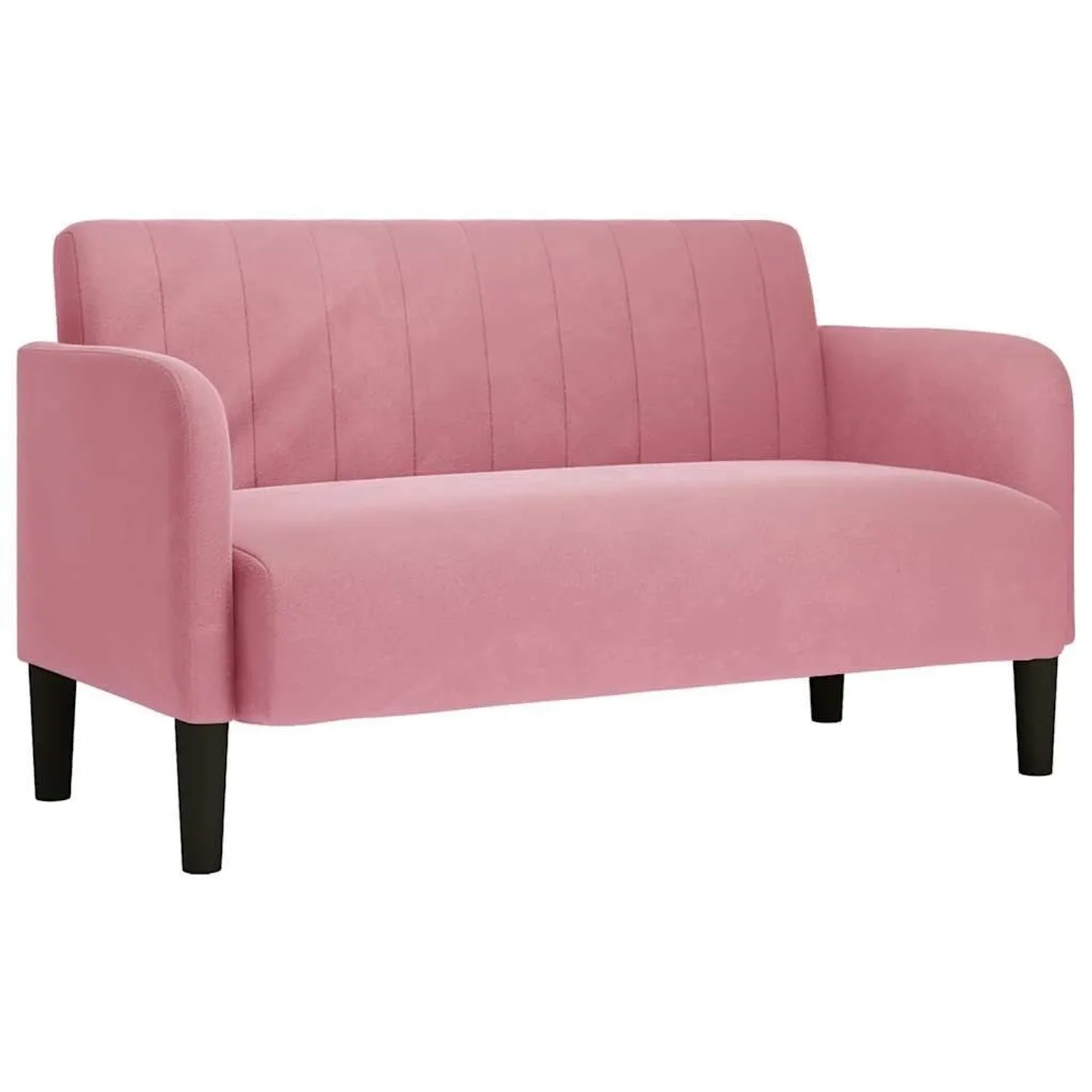 vidaXL Zweisitzer-Sofa Rosa 109 cm Samt 4100590