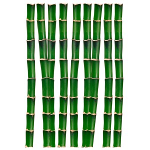 Wandtattoo Bamboos: Mehrere grüne Bambus-Sticker für die Wandgestaltung.