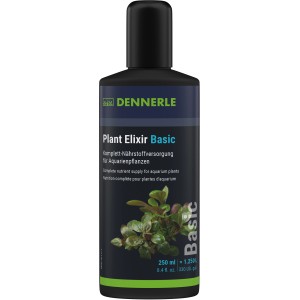 Dennerle Plant Elixir Basic, 250ml, Aquarium Pflanzendünger für gesunde Pflanzen.