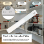 LUXULA LED Unterbauleuchte Akku, dimmbar, mit Bewegungsmelder, silber, 30cm. Für Schrank und Küche.