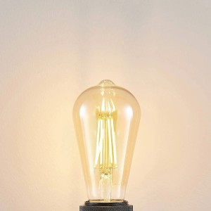 Dimmbare Arcchio E27 LED Lampe, 6,5W, aus Glas in Retro-Form.