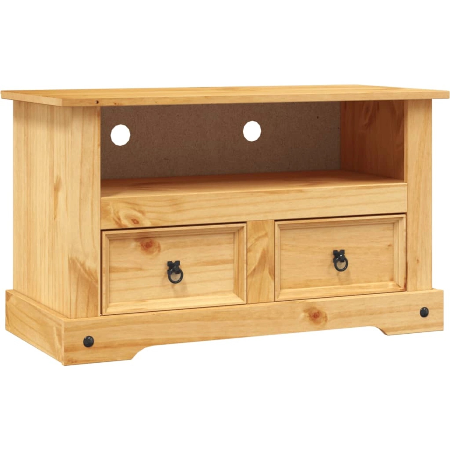 vidaXL TV-Schrank Mexiko-Stil Kiefürnholz 91x43x56 cm