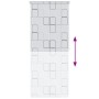 vidaXL Duschrollo 100x240 cm Quadratmuster 142848_5