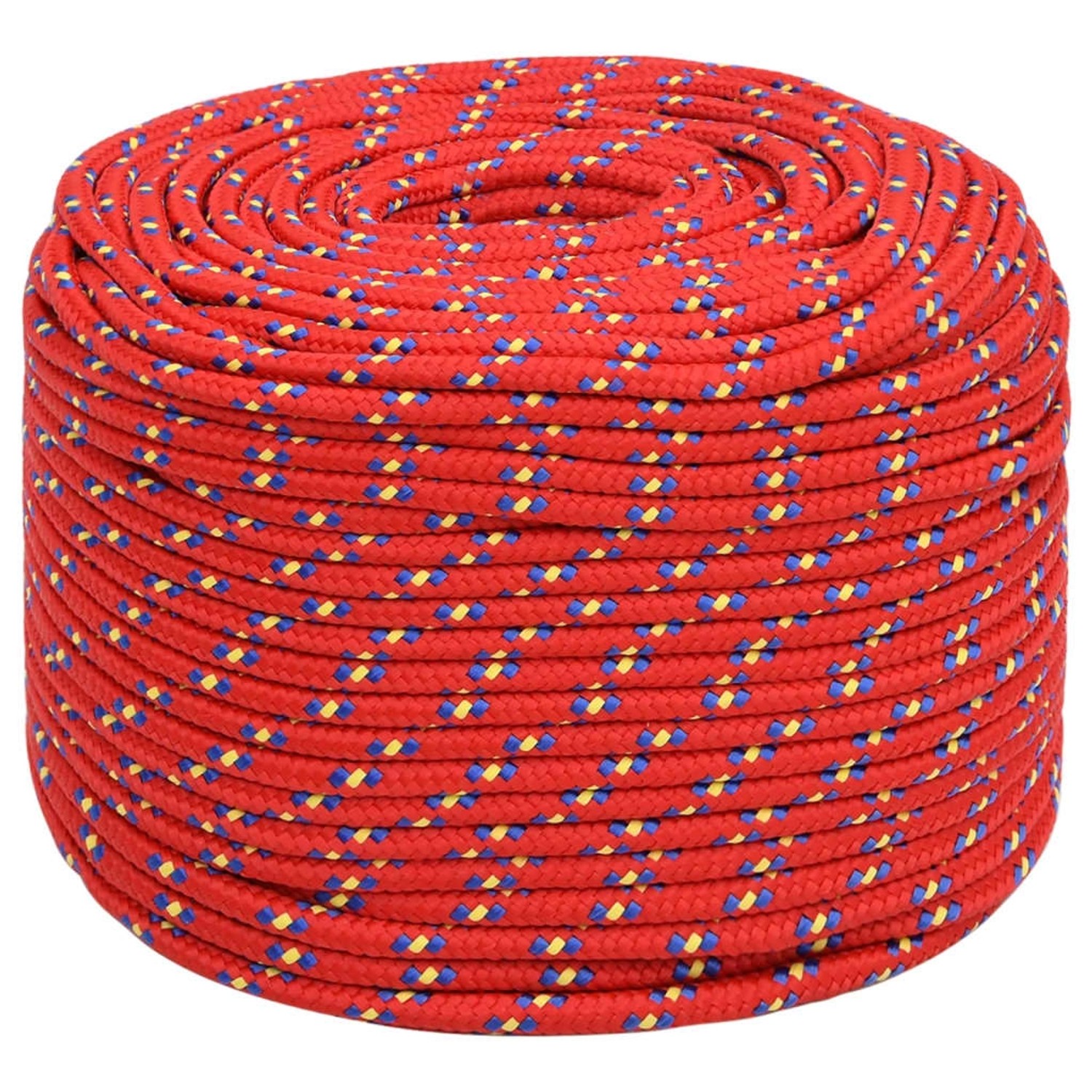 vidaXL Bootsseil Rot 8 mm 50 m Polypropylen 152396